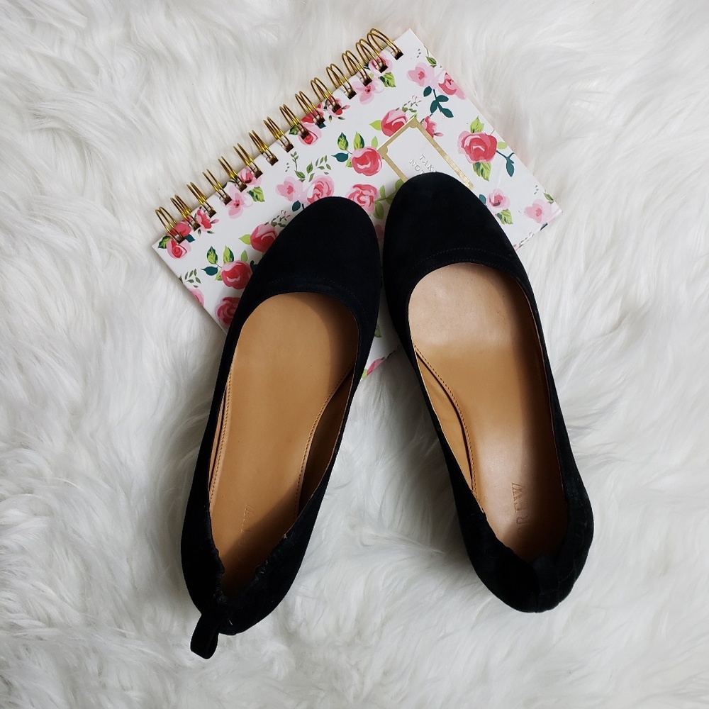 J. Crew | Anya Sued Block Heels